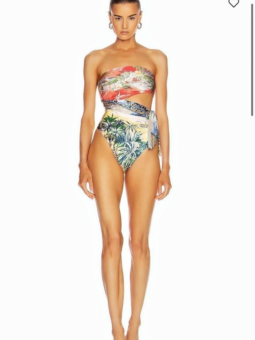 Zimmermann Juliette Scarf Swimsuit Floral One-Piece Size XS (2-4)